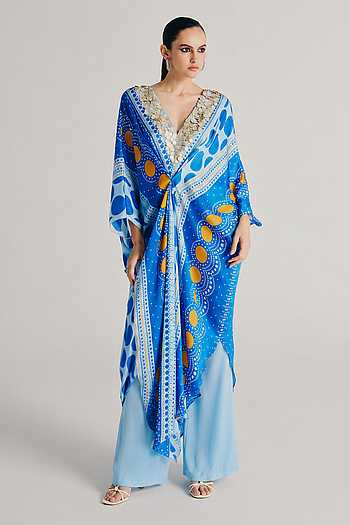 Samra Printed Kaftan & Pant Set