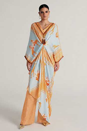 Raneem Printed Kaftan & Pant Set