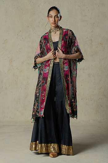 Printed Jacket Pant Set
