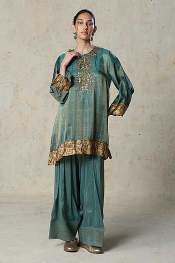 Embroidered Kurta & Salwar Set