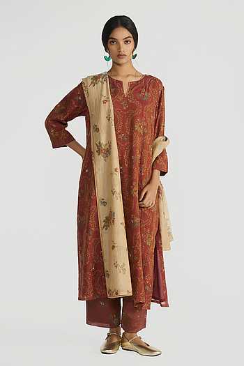 Parijat Floral Print Kurta Set