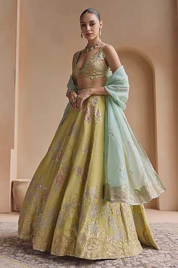 Zardozi Embroidered Lehenga Set
