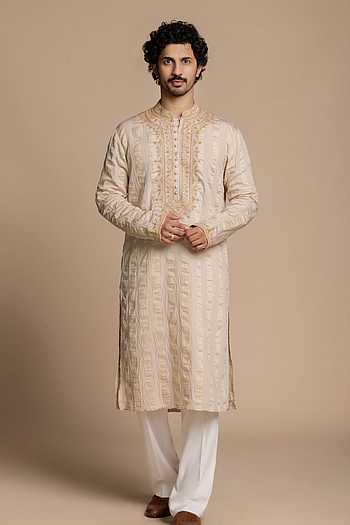 Embroidered Kurta & Pant Set
