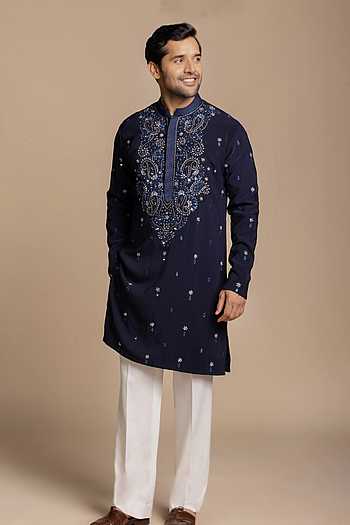 Embroidered Kurta & Pant Set