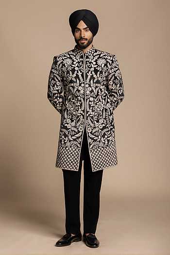 Floral Embroidered Bandhgala & Pant Set