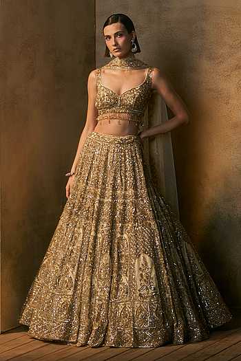 Meridian Floral Embroidered Lehenga Set