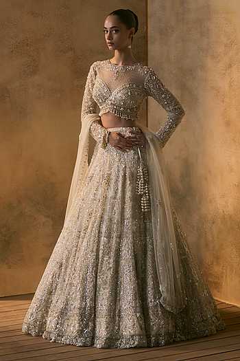 Seraphine Net Embroidered Lehenga Set