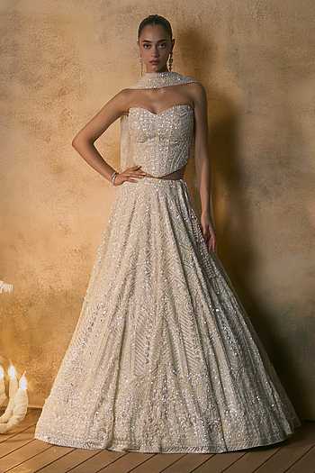 Lumina Embroidered Corset Lehenga Set