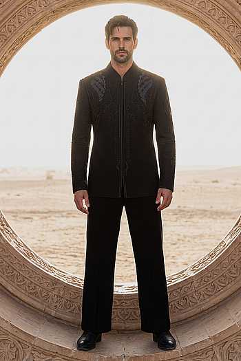 Embroidered Bandhgala Set