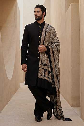 Pashmina Sherwani Set