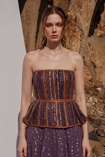 Printed & Embroidered Corset