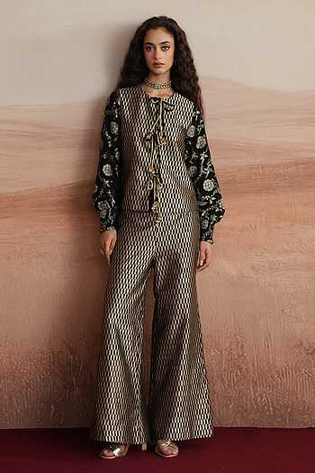 Sahar Woven Brocade Jacket & Trouser Set