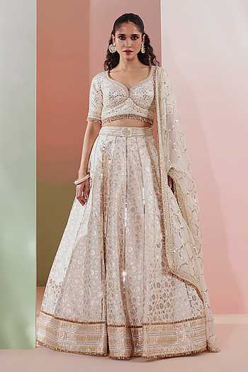 Sheesh Mahal Embroidered Lehenga Set