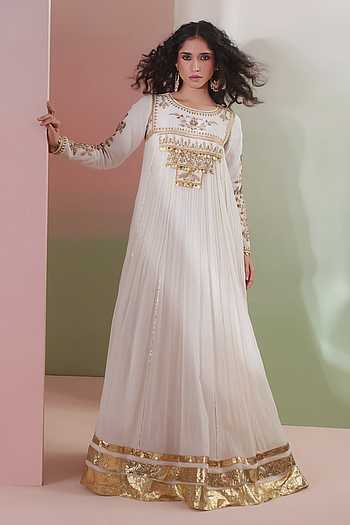 Ruhani Embroidered Anarkali & Dupatta Set