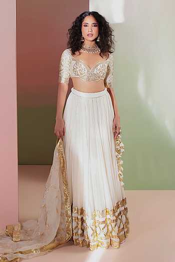 Kanak Border Embroidered Lehenga Set