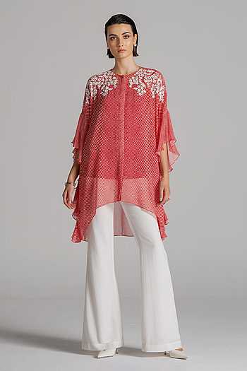 Diagonal Stripe Pattern Tunic