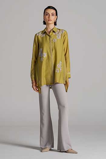 Moon Petal Embroidered Tunic
