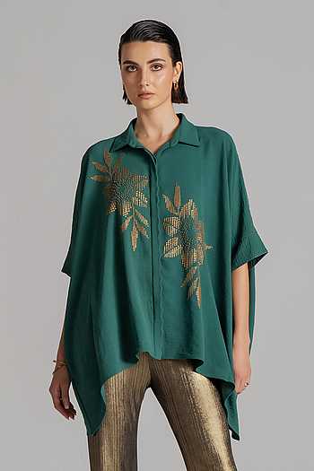 Galaxy Flower Asymmetric Tunic