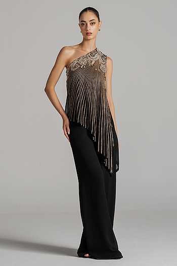 Shimmer Paisley Embellished Jumpsuit