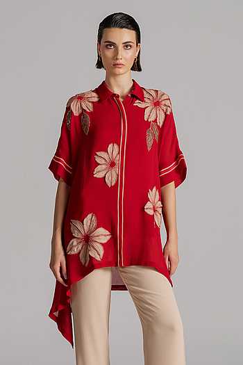 Georgette Asymmetrical Tunic