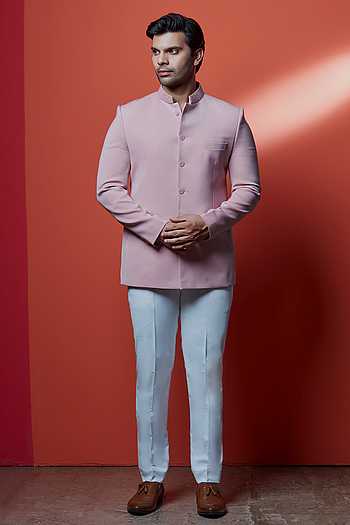 Embroidered Polyester Jodhpuri & Pant Set