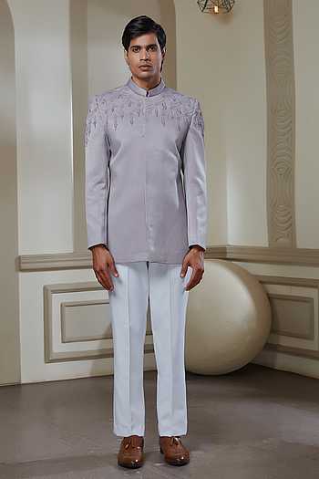 Embroidered Bandhgala & Pant Set