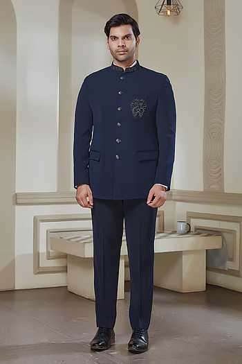 Embroidered Bandhgala & Pant Set