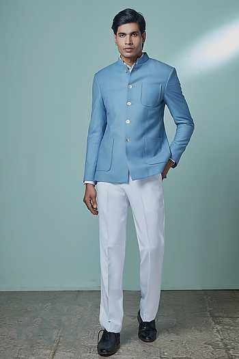 Collared Bandhgala & Pant Set