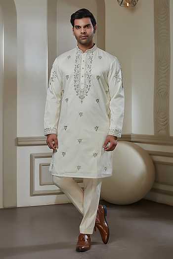 Embroidered Kurta & Pant Set