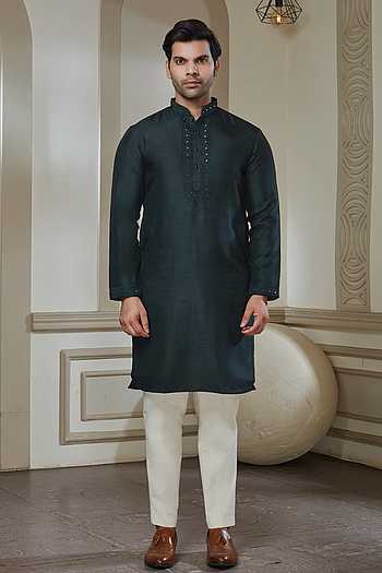 Embroidered Kurta & Pant Set