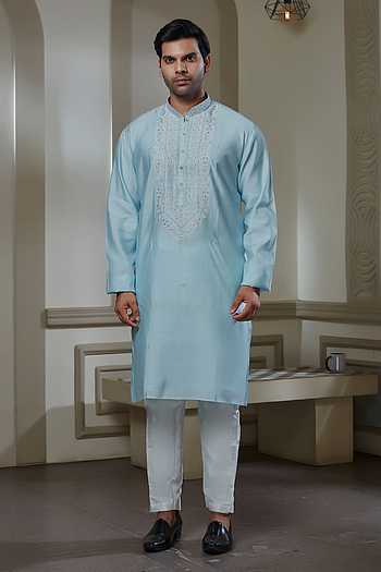 Thread Work Kurta & Pant Set