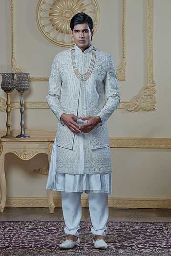 Thread Work Sherwani Set