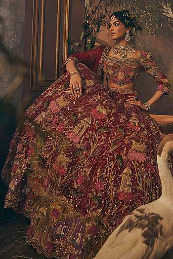 Pichwai Embroidered Bridal Lehenga Set
