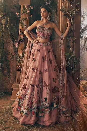 Effile Tower Story Embroidered Lehenga Set