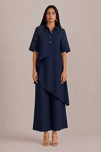 Rhinestone Opus Embellished Top & Pant Set