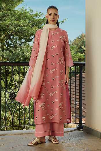 Blush Embroidered Kurta Set