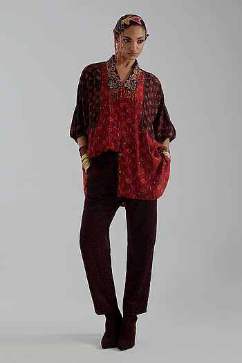 Mandala Print Shirt & Trouser Set
