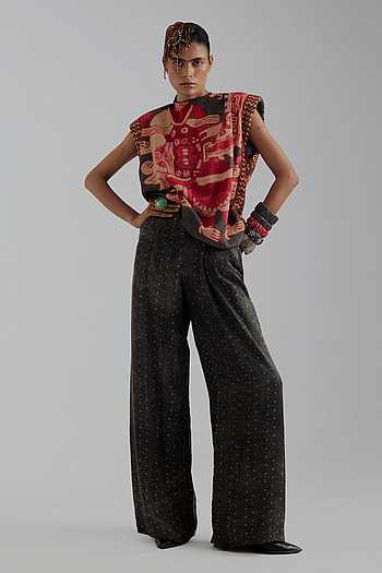Bulan Printed Boxy Top & Trouser Set