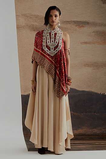 Rasa One Shoulder Top & Skirt Set