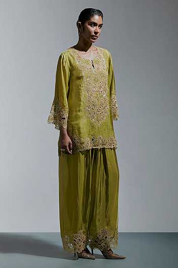 Embroidered Kurta & Salwar Set