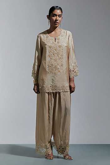 Embroidered Kurta & Salwar Set