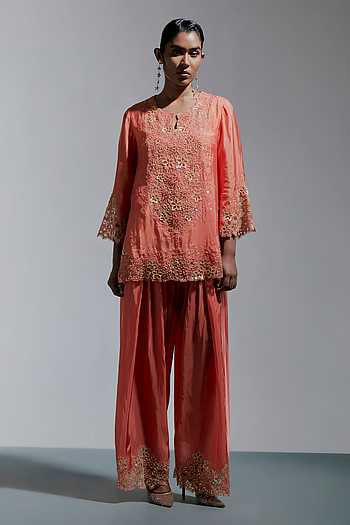 Embroidered Kurta & Salwar Set