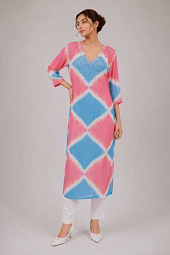 Tie Dye Kurta & Pant Set
