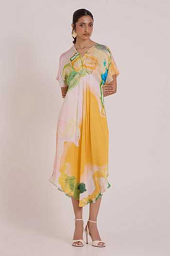 Thalia Printed Cinched Dress