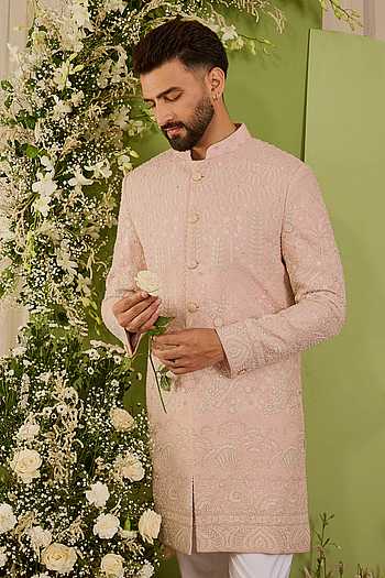 The Palais Floral Embroidered Sherwani