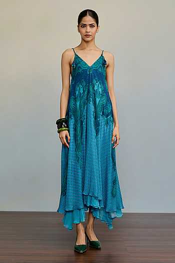 Vandana Printed Sleeveless Dress