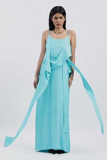 Draped Maxi Dress