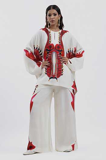 Printed Boxy Kurta With Trouser