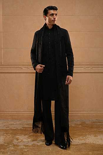 Classic Floral Embroidered Kurta Set