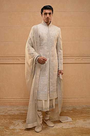Temple Motif Sherwani Set